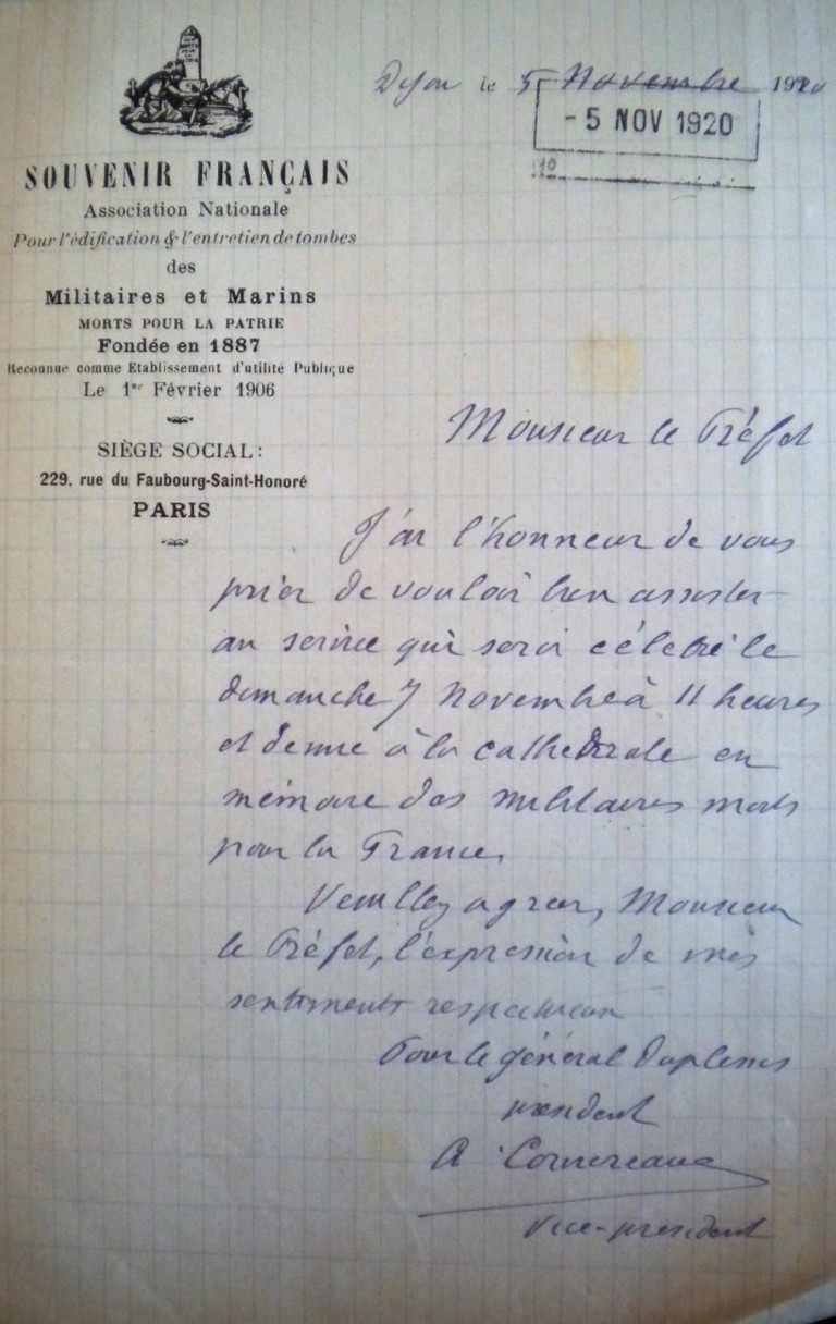 lettre de guerre exemple